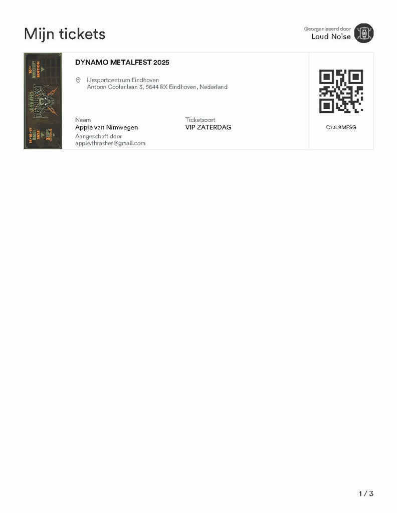 Ticket DMF25
